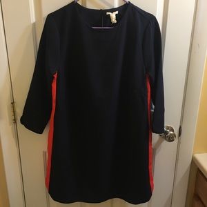 Navy blue business casual dress